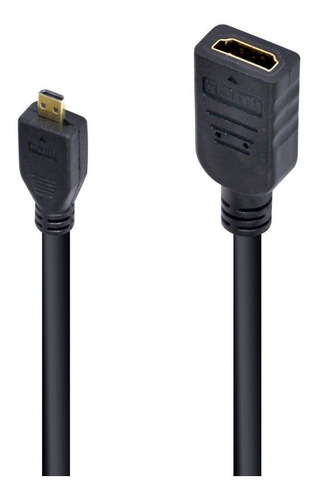 Imagem 1 de 2 de Cabo Adaptador Micro Hdmi X Hdmi Fêmea 30cm Original Vinik