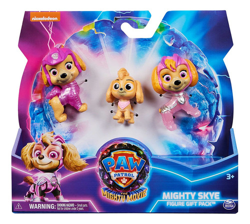 Muñeco Paw Patrol The Moghty Movie X3 97200 Srj