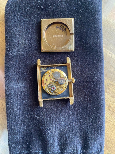 Reloj Must Cartier Tank Bañado En Oro Negro Dorado Oscuro Negro (Usado)