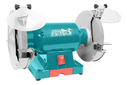 Amoladora De Banco Total 350w - Piedras De 8 Pulgadas, 200mm, 2.950rpm - Incluye 1 Set De Protectores Transparentes - TBG35020