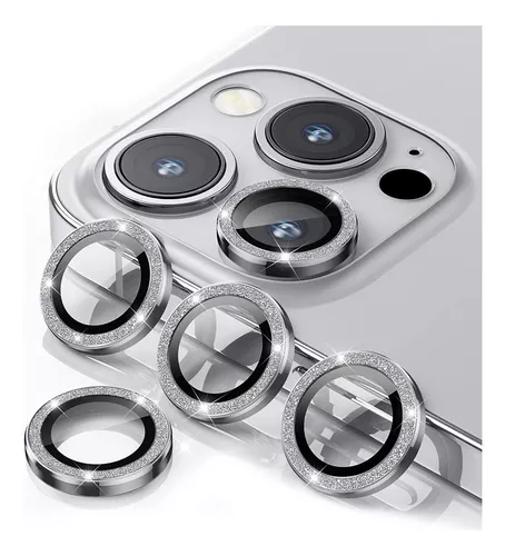 Vidrio Templado Camara Brillo Gliter Para iPhone 12 Pro, Max