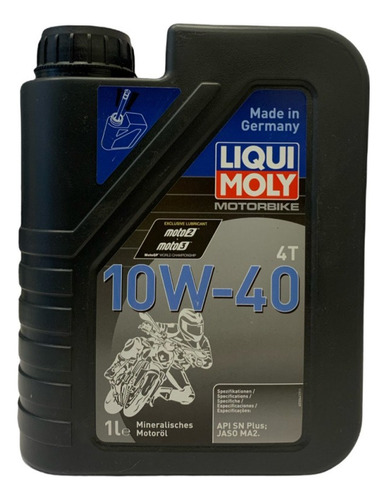 Aceite Liqui Moly 10w40 Mineral Basic Street