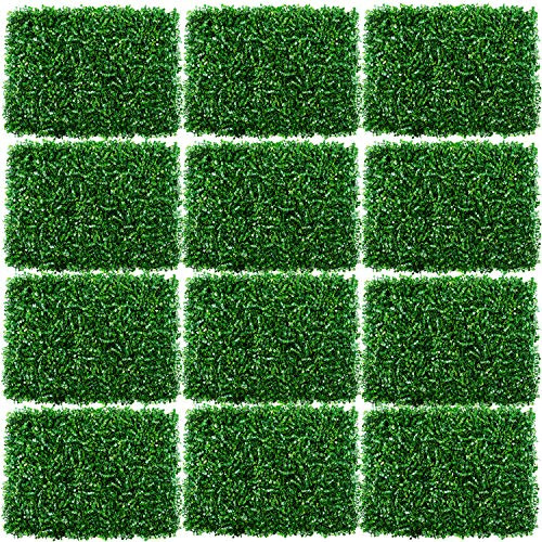 12pcs Grass Wall Panels 24x16 Inch Artificial Boxwood