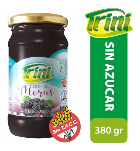 Mermelada De Moras Diet Trini Con Stevia Sin Tacc X 360