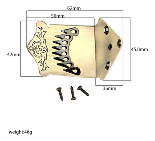 Tailpiece De Bandolim De 8 Cordas, Tailpiece De Guitarra Com