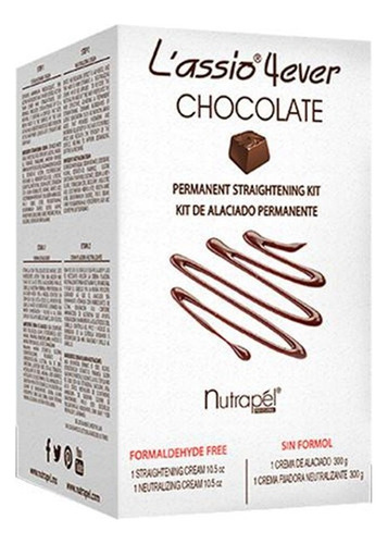 Kit Alaciado Permanente L´assio 4 Ever De Chocolate Nutrapel