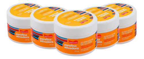 Kit 5 Parafina Ativadora Corpo Dourado Aceleradora 250g