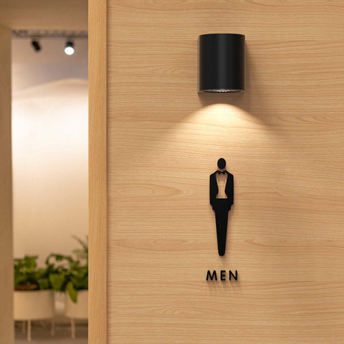 Letrero Para Puerta De Baño, Tablero De Hombre L