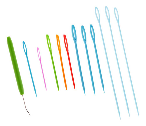 9 Pieces Plastic Needles And Knitting Loom Hook Crochet Hook