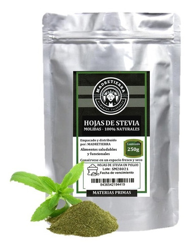Hojas De Stevia En Polvo X250g - Kg a $64