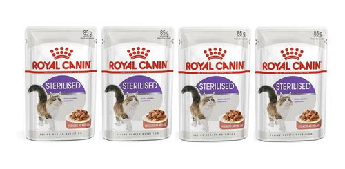 Kit 4 Unidades Sachê Sterilised Gato Adulto 85g Royal Canin