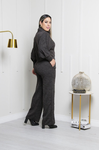 Conjunto De Malha Femininocasual, Elegante E Super Conforto
