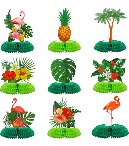 9 Piezas Hawaianas Luau Aloha Decoraciones De Fiesta De Vera