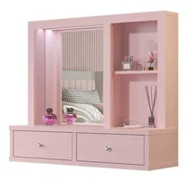 Comprar Penteadeira Suspensa Rosa Quarto Menina Infantil Maquiagem Cor Rose