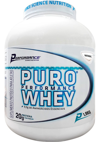 Whey Protein Concentrado 1,8kg - Performance Nutrition Sabor Natural