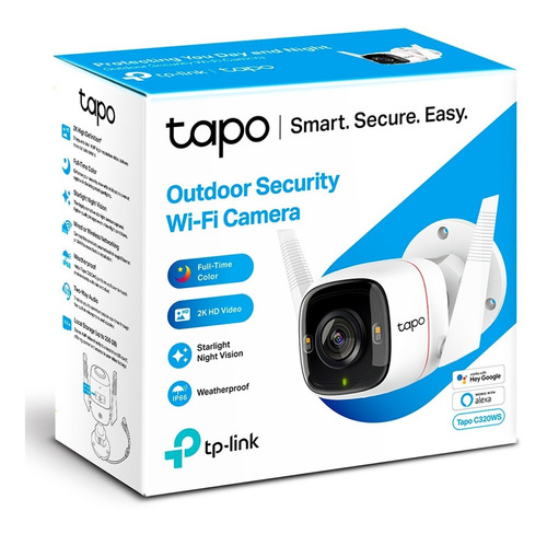 Tapo C320ws Cámara Wi-fi 2k Hd Video Vigilancia Exterior