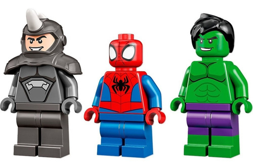 Imagen 4 de 5 de Lego Spidey - Camiones De Combate De Hulk Y Rino (10782)