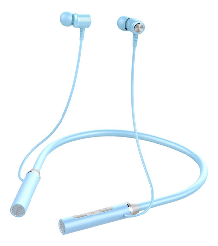 2 Wireless Neckband Headphones Headset Built In Azul
