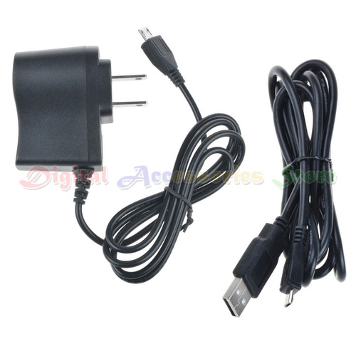 1a De Corriente Ac/dc Cargador Adaptador + Usb Cable De Rca 