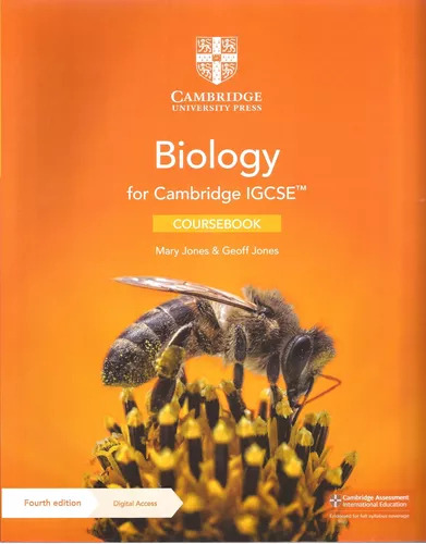 CAMBRIDGE IGCSE BIOLOGY  Coursebook with Digital 4th Ed, de JONES, Mary & JONES, Geoff. Editorial CAMBRIDGE UNIVERSITY PRESS, tapa blanda en inglés