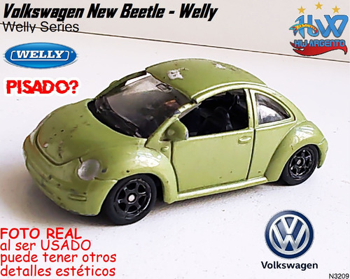 Welly Usado Hwargento Volkswagen New Beetle - Welly N3209 0