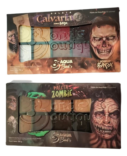 Bond's Boutique Calvaria+zombies Maquillaje De Fantasía 