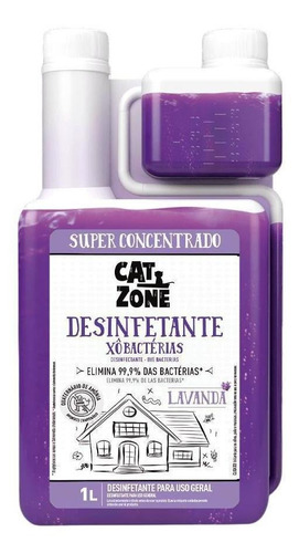 Xo Bacterias Concentrado Lavanda Cat Zone 1 L - Procao