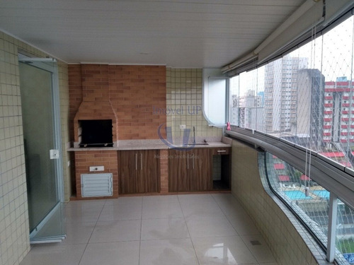 Imagem 2 de 15 de Terraco Grande - 3 Dorm. - 3 Vgs - Vista Para O Mar - 100m Da Praia! - V-2140