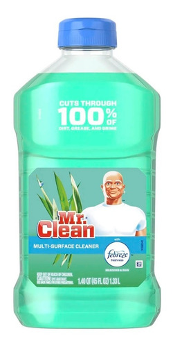 Mr Clean Limpiador Multisuperficie Con Febreze 1,33lt