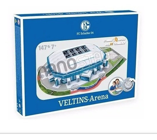 Estadio Veltins Arena Fc Schalke 04 Nanostad Rompecabezas 3d