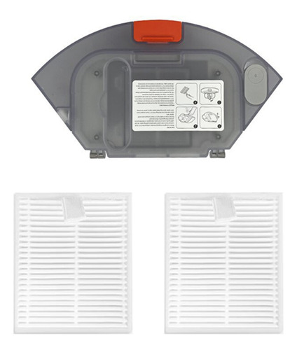 Depósito De Polvo Con Tanque De Agua 2 En 1 Para Robot Aspir