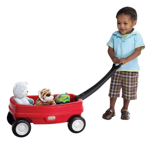 Carro De Arrastre Little Tikes Rojo Plegable Para Niños