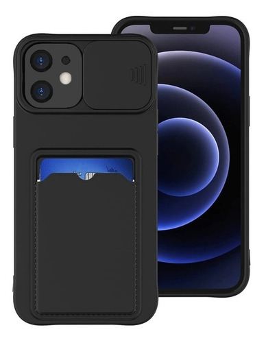 Capa Slide Fecha A Camera Para iPhone 11 6.1 Porta Cartão