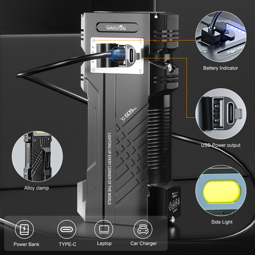 La Linterna Led Más Potente De Warsun 12000lm Yv