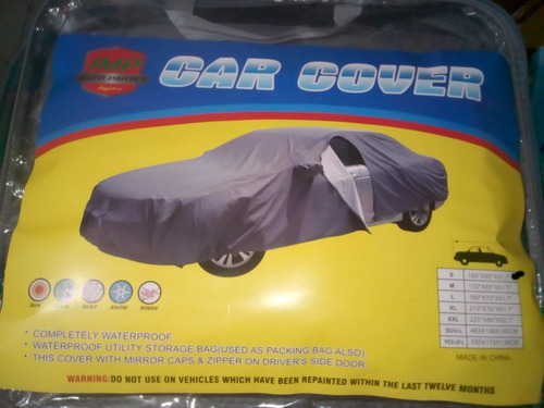 Pijama Para Auto 100% Impermeable Color Plata Talla M Sedan