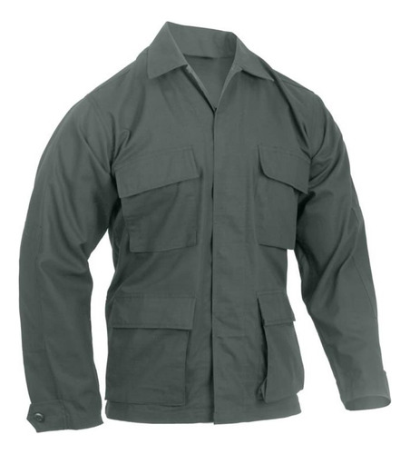 Camisa Rothco Manga Larga Verde Oliva Militar