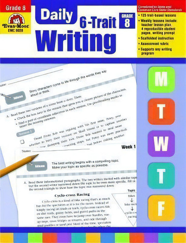 Daily 6-trait Writing Grade 8, De Evan-moor Educational Publishers. Editorial Evan Moor Educational Publishers, Tapa Blanda En Inglés