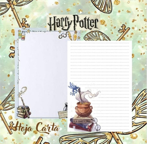 Harry Potter Hojas Carta