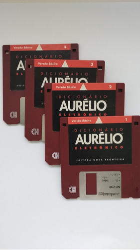Dicionário Aurélio Em 4 Disketes 3,5 Antiguidade, Vintage