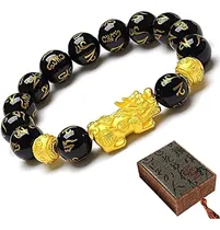 Comprar Feng Shui Negro Obsidiana Riqueza Pulsera, Ajayca Chino Piu 