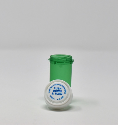 Frasco Contenedor Bote Medicinal Tapa Reversible 13d 100 Pzs