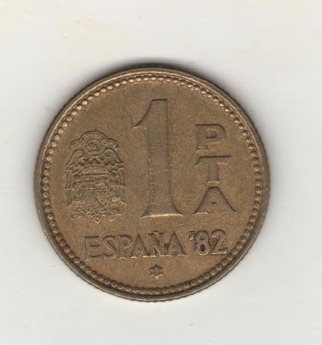 España Moneda De 1 Peseta Mundial 82 Año 1980(81)- Km 816
