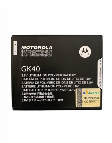 Bateira Motorola Moto E4 Xt1763 Gk40 Original Pronta Entrega