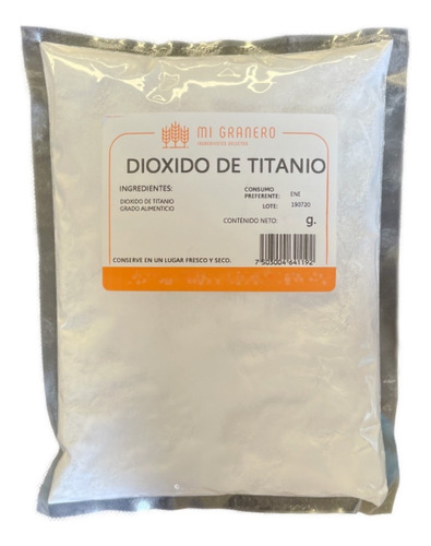 Dióxido De Titanio Alimenticio Cosmético 1 Kg