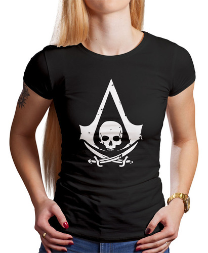 Polo Dama Assassins Skull (d1303 Boleto.store)