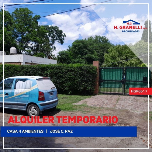 Casa En Alquiler Temporal En José C Paz