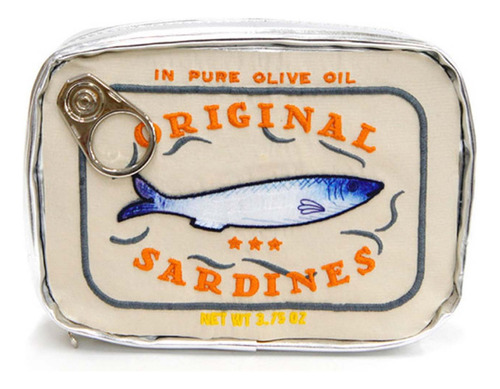 Bolsa De Cosméticos G Sardine Can Makeup Para Sardinhas Em L