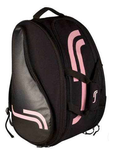 Bolso Paletero Robin Soderling Clasico Negro Rosa