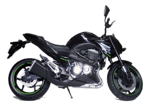 2014 Kawasaki Z800 Miniatura Metal Motocicleta De Calle 1/12