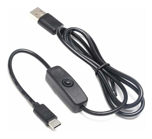 Type-c Usb Cable For Raspberry Pi 4 B With On/off Power Swit